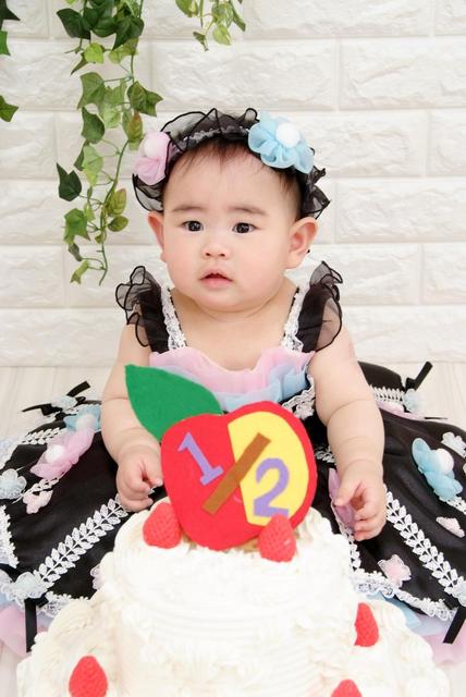 スタジオマリオ札幌西野店 ハーフバースデー撮影 はおちゃん 札幌 西野店 北海道 七五三 お宮参りの記念写真ならスタジオマリオ