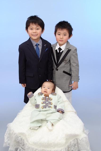 スタジオマリオ札幌西野店 百日 入学撮影 みつき君 たいせい君 札幌 西野店 北海道 七五三 お宮参りの記念写真ならスタジオマリオ