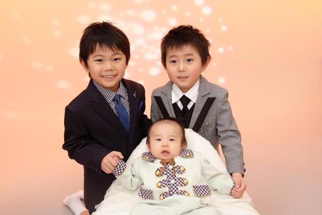 スタジオマリオ札幌西野店 百日 入学撮影 みつき君 たいせい君 札幌 西野店 北海道 七五三 お宮参りの記念写真ならスタジオマリオ