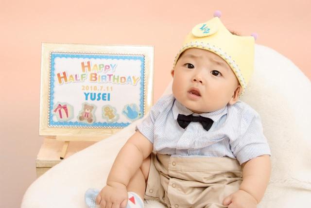 7 11ハーフバースデー撮影 ゆうせいくん マリオ札幌元町店 札幌 元町店 北海道 七五三 お宮参りの記念写真ならスタジオマリオ