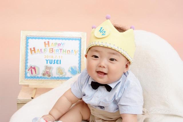 7 11ハーフバースデー撮影 ゆうせいくん マリオ札幌元町店 札幌 元町店 北海道 七五三 お宮参りの記念写真ならスタジオマリオ