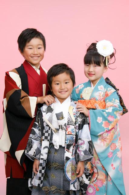 ねおくん れなちゃん せなちゃん七五三 マリオ福井バイパス南店 福井 バイパス南店 福井県 七五三 お宮参りの記念写真ならスタジオマリオ
