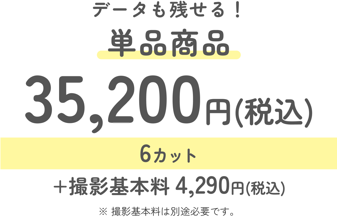 データも残せるセットプラン 34,100円(税込)