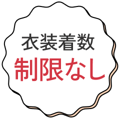 衣装着数制限なし