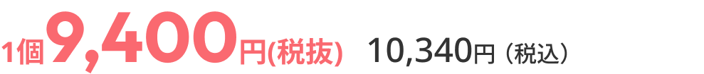 通常価格9,400円（税抜）10,340円（税込）