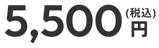 5,500円（税込）
