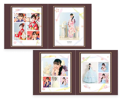 ふやせるアルバム用デザイン写真4面