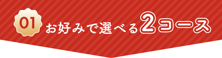 お好みで選べる2コース