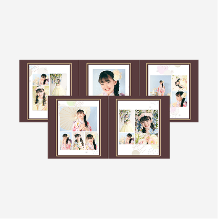 ふやせるアルバム用デザイン写真5面