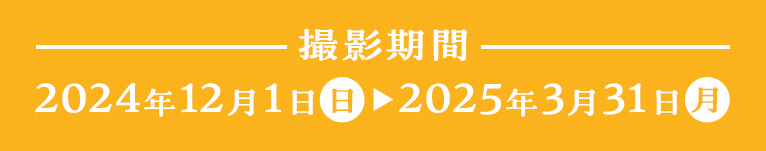 2024年12月1日(日)～2025年3月31日(月)