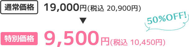 特別価格9,500円(税込 10,450円)