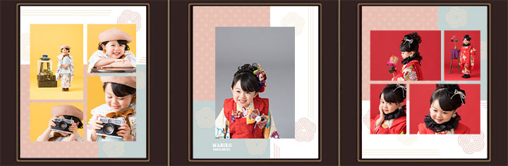 ふやせるアルバム用デザイン写真(3面)はなむすび