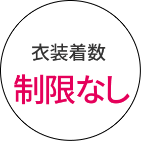衣装着数制限なし