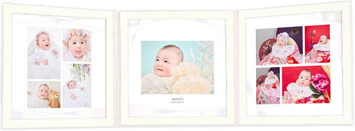 デザイン台紙(3面)ルミナス