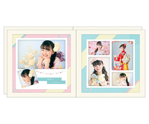 デザイン台紙2面（6カット）×2