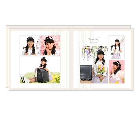 デザイン台紙2面（6カット）×2