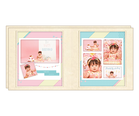 デザイン台紙2面(6カット)×2