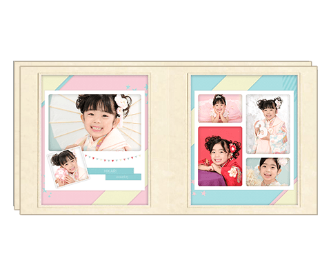 デザイン台紙2面(6カット)×2